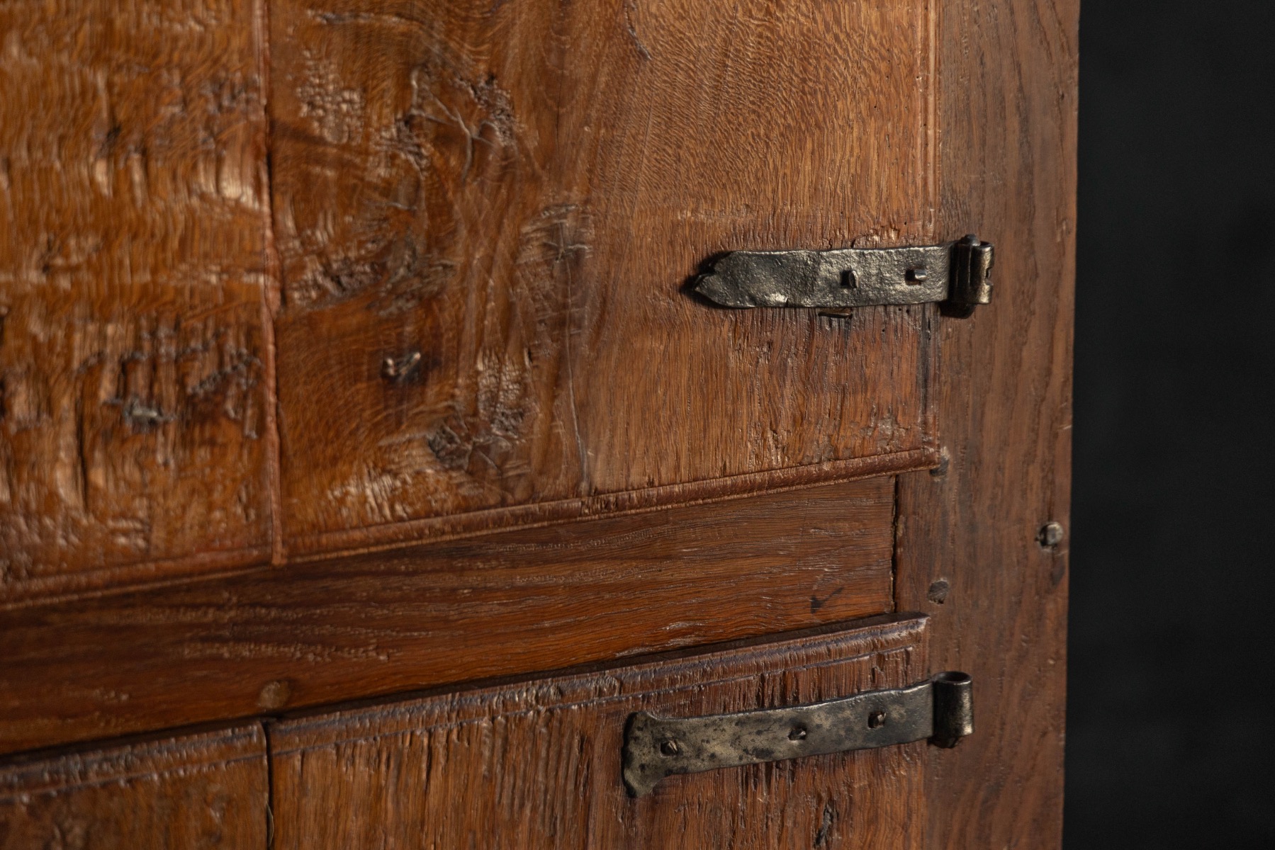 Rustic Walnut Cupboard - 19th Century