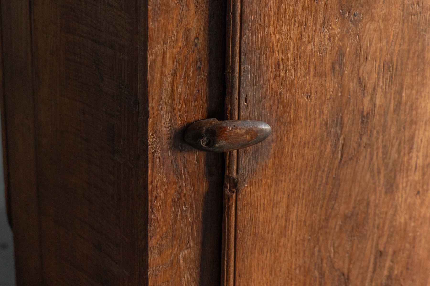 Rustic Walnut Cupboard - 19th Century