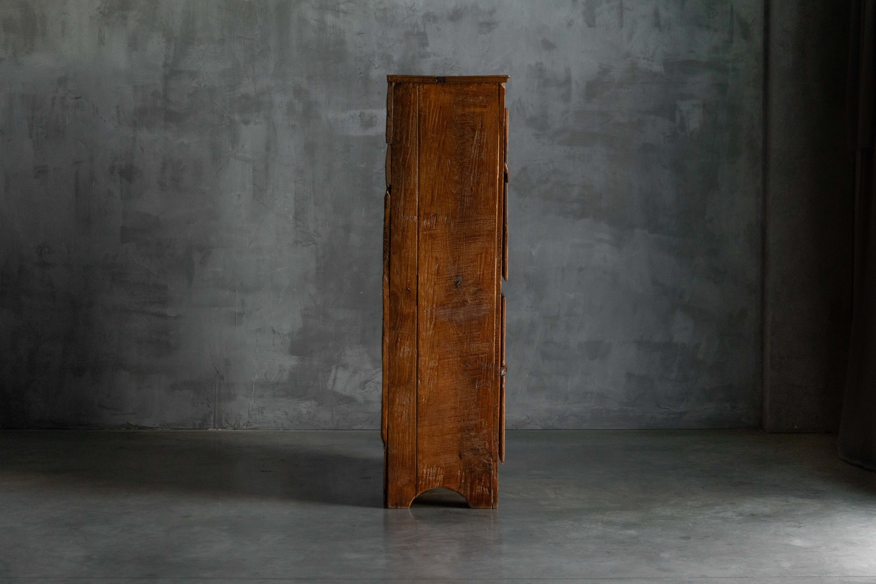 Rustic Walnut Cupboard - 19th Century