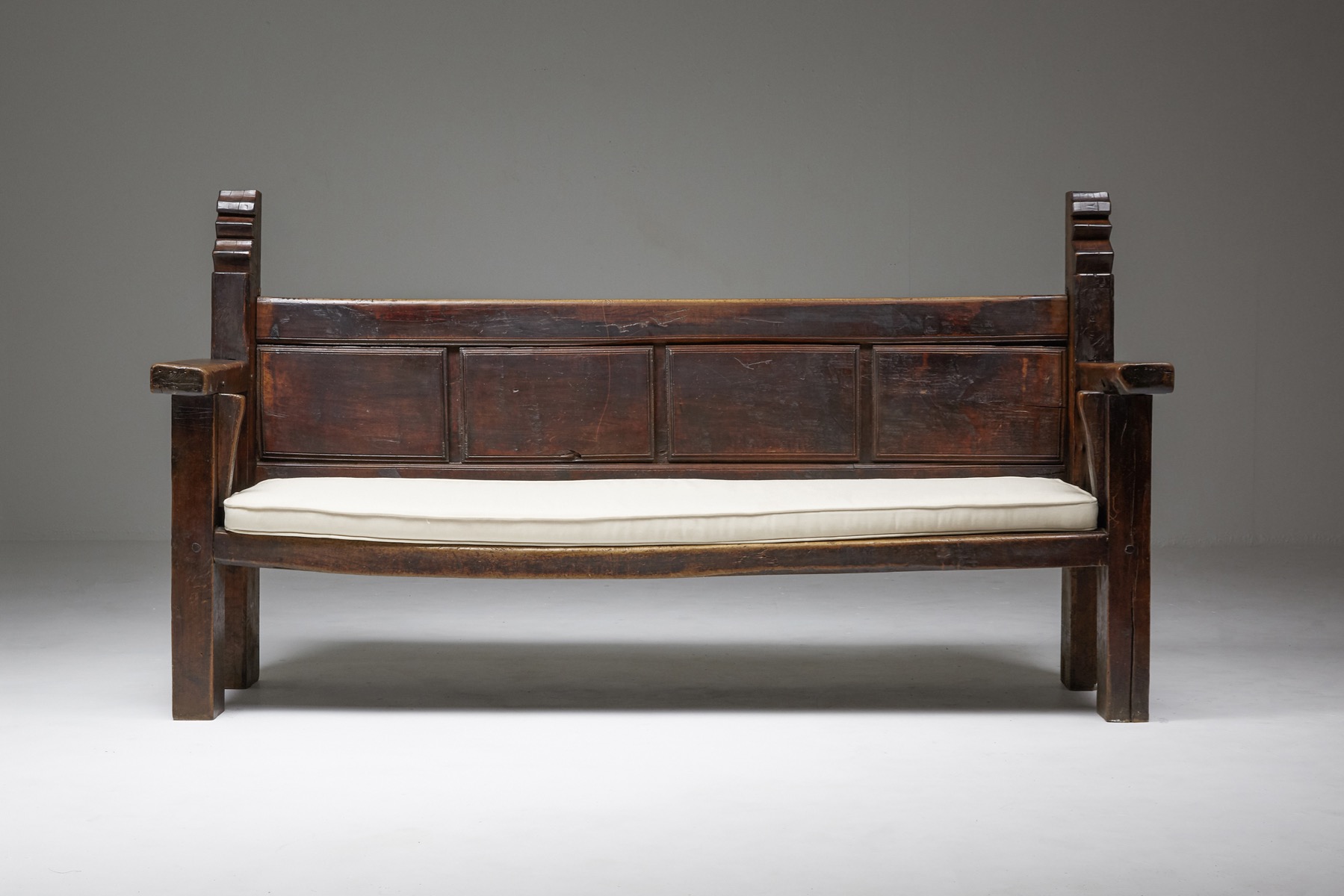 Rustic Wooden Bench - 19th Century
