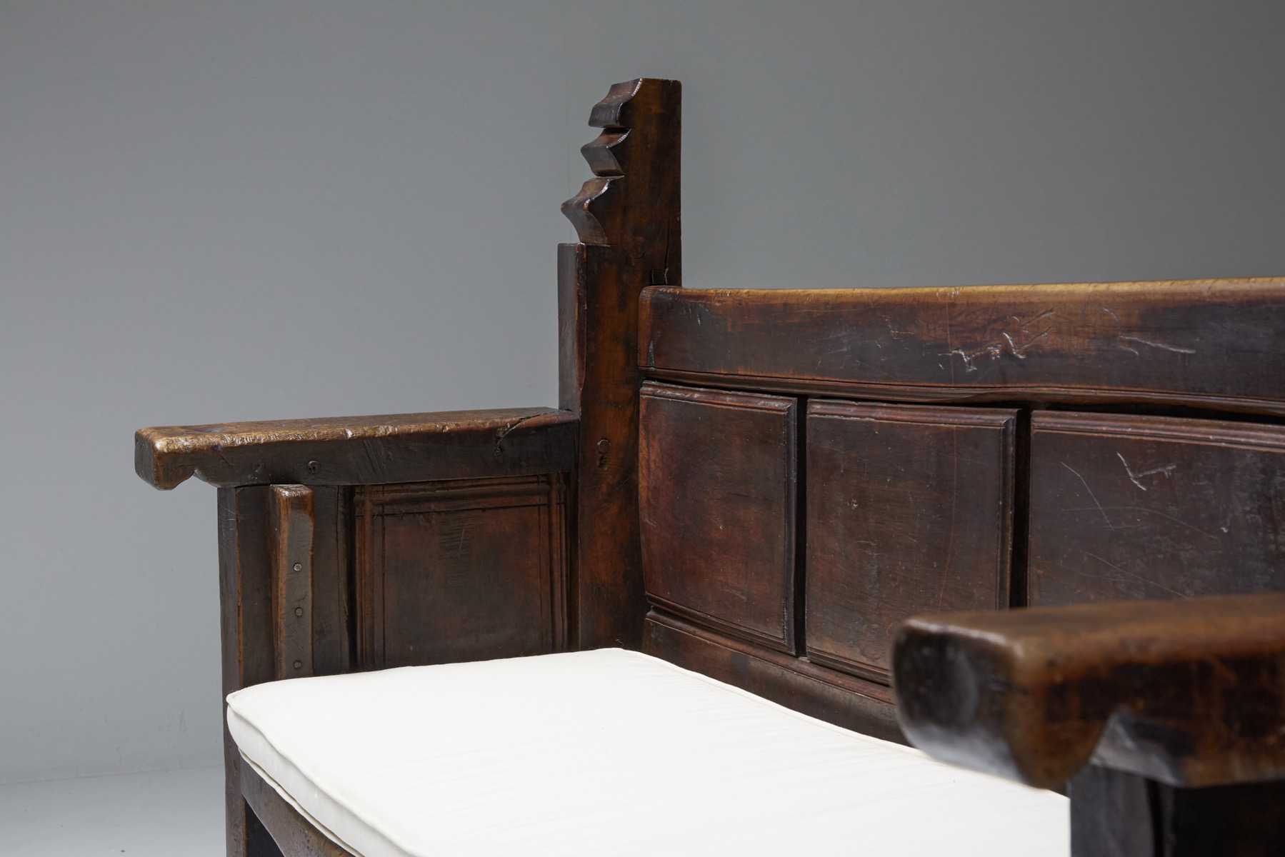 Rustic Wooden Bench - 19th Century