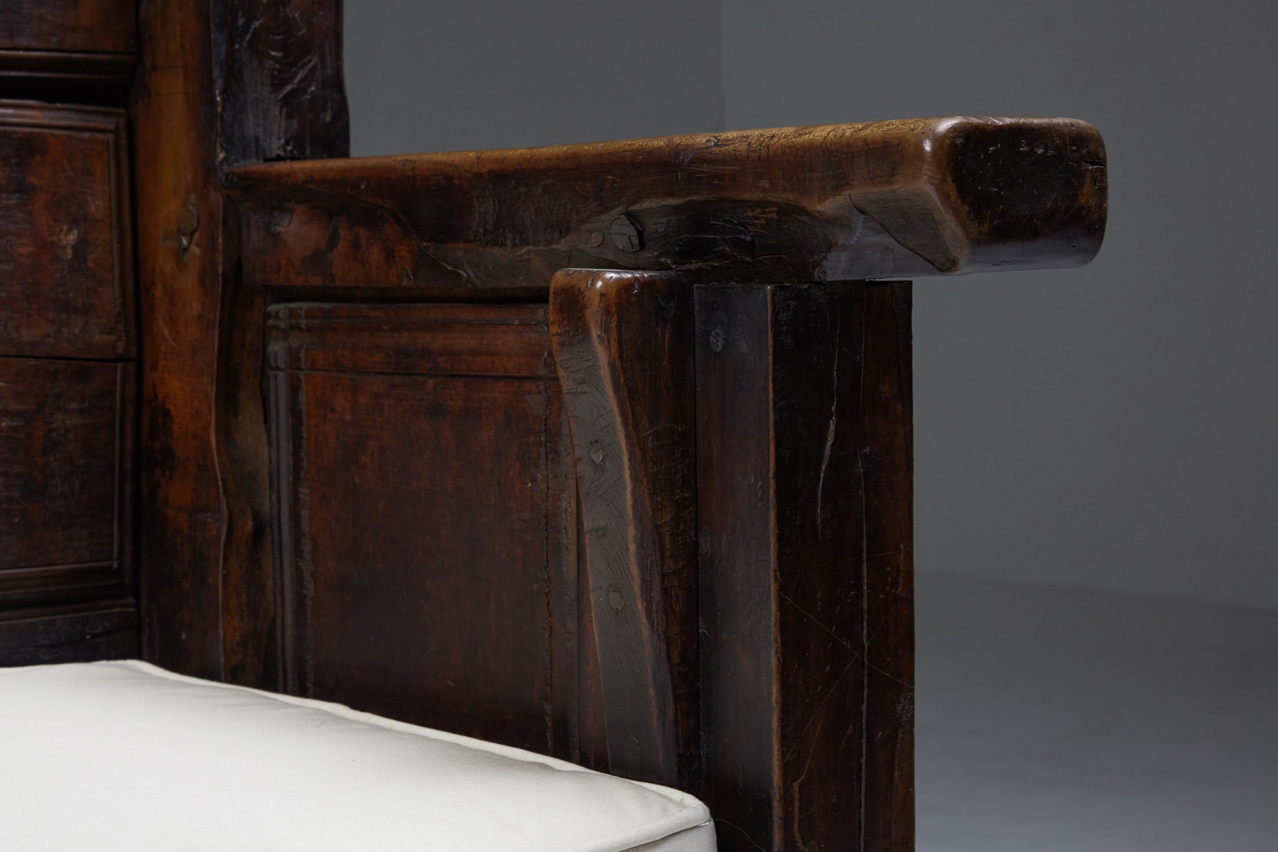 Rustic Wooden Bench - 19th Century