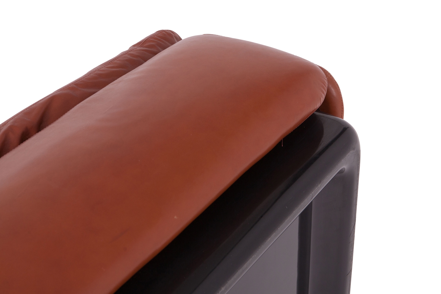 Leather Club Chairs For Saporiti, Alberto Rosselli - 1970s