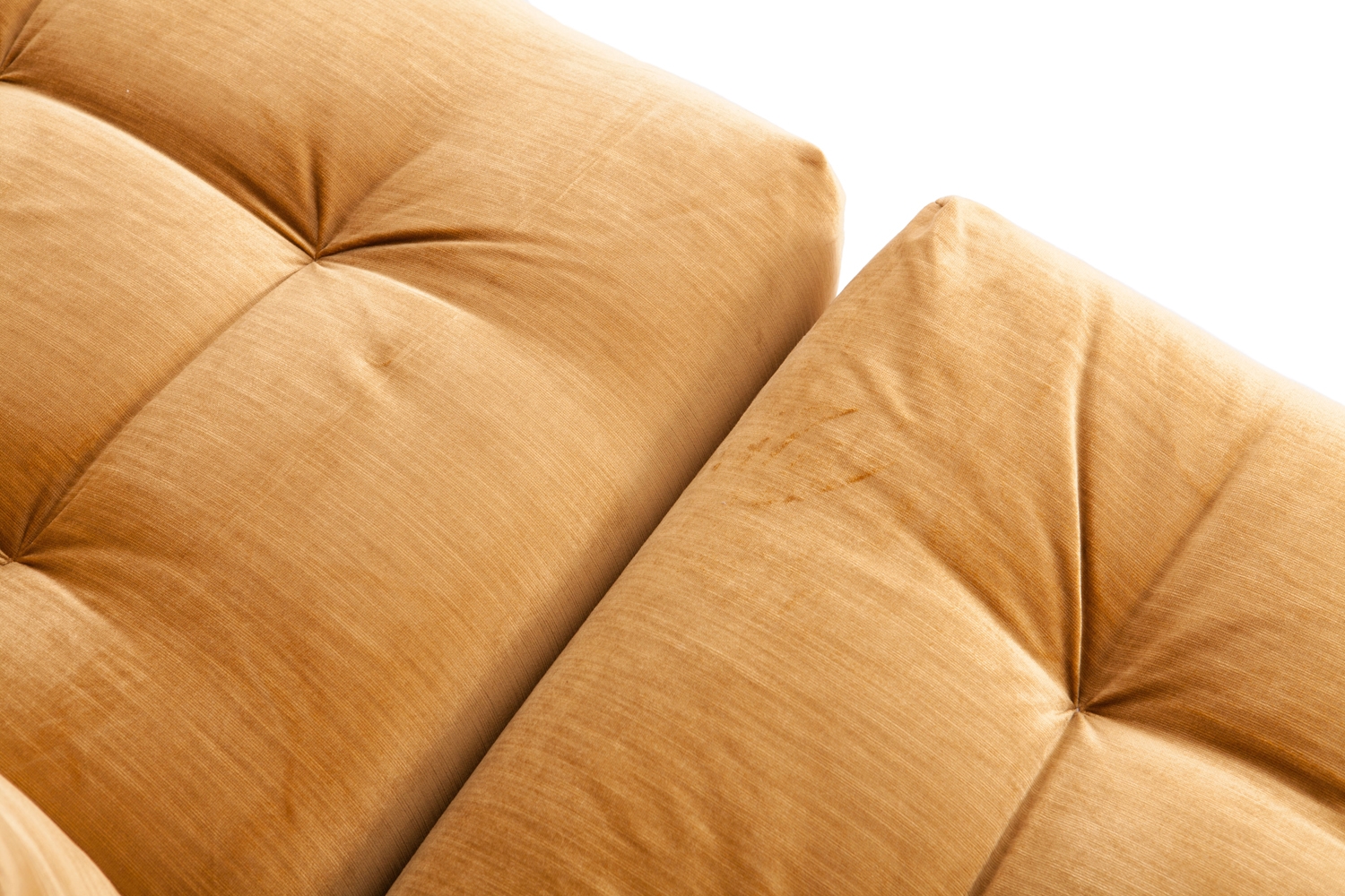 Roche Bobois Mah Jong Modular Sofa In Gold Velvet - 1970s