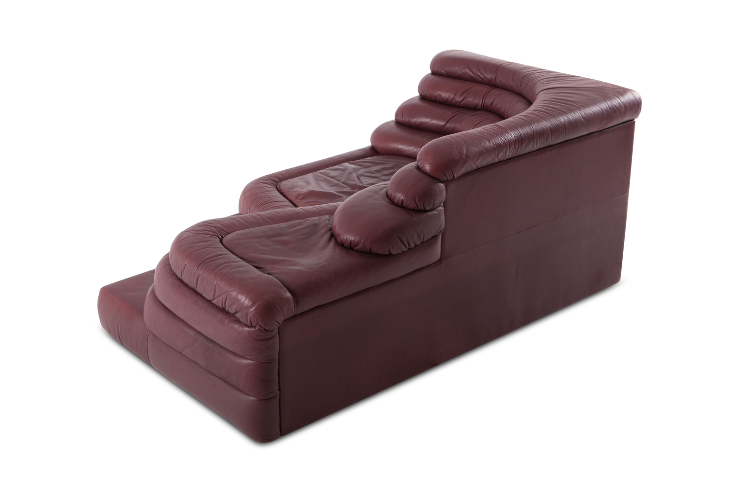 De Sede Leather Landscape Sofa's, Ubald Klug - 1970s