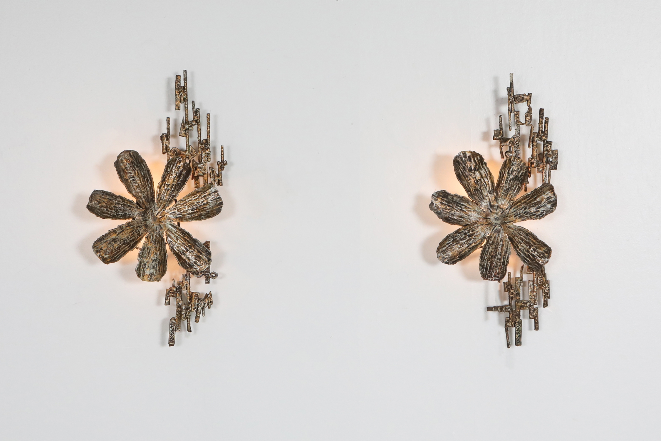 Brutalist Sconces by Salvino Marsura, Italy - 1970's