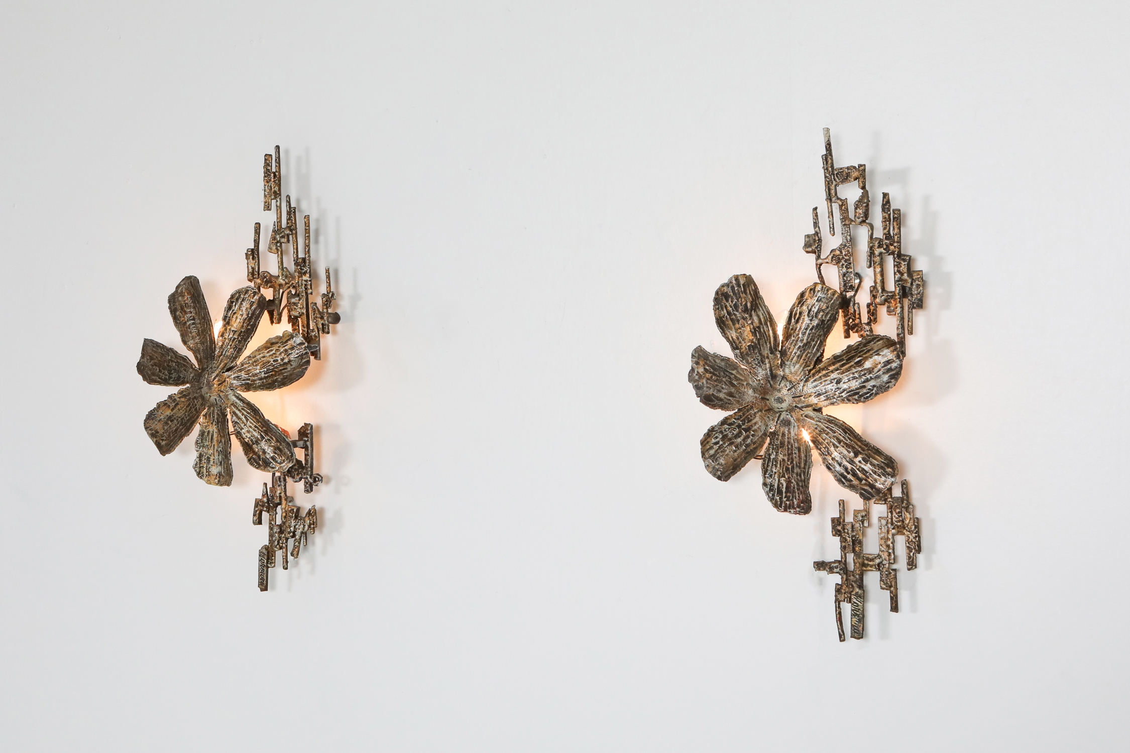 Brutalist Sconces by Salvino Marsura, Italy - 1970's