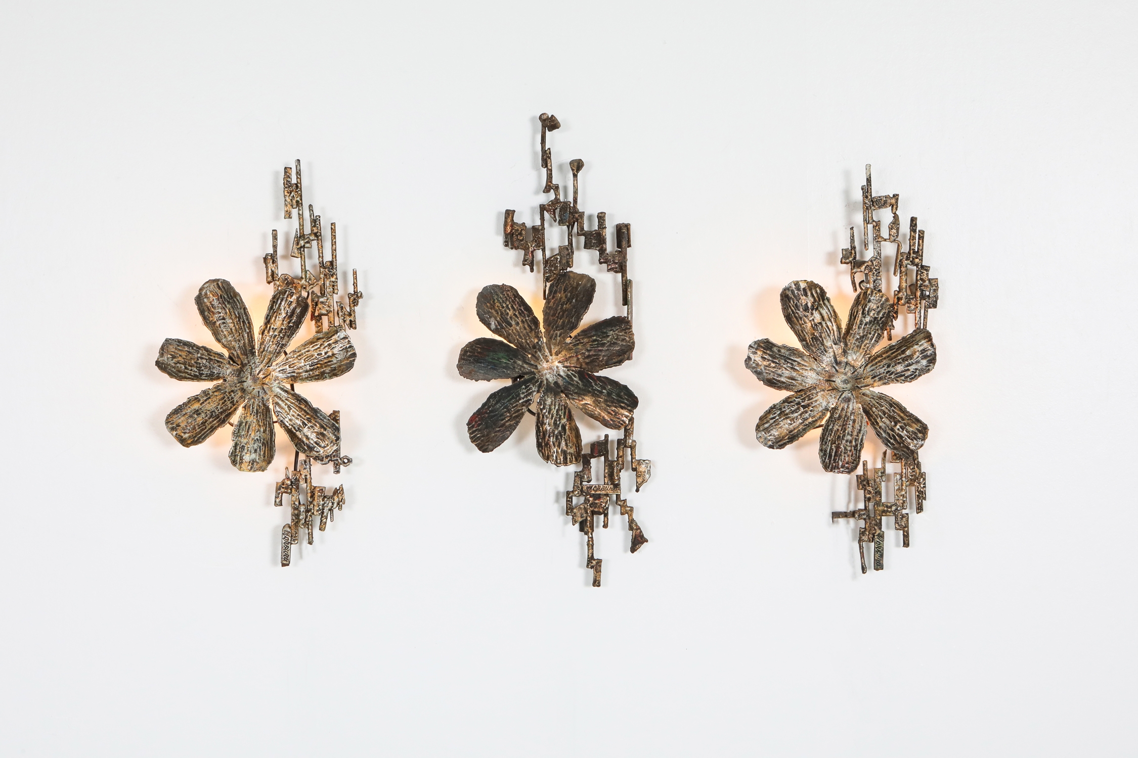 Brutalist Sconces by Salvino Marsura, Italy - 1970's