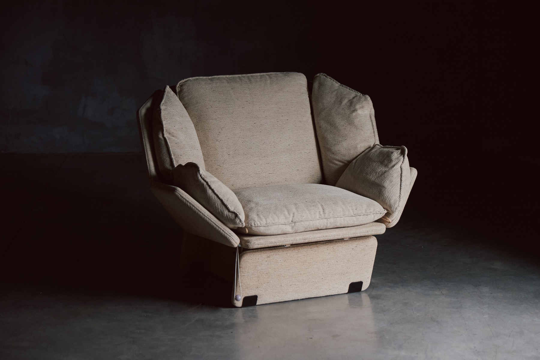 Saporiti Lounge Chair with Ottoman - 1970s
