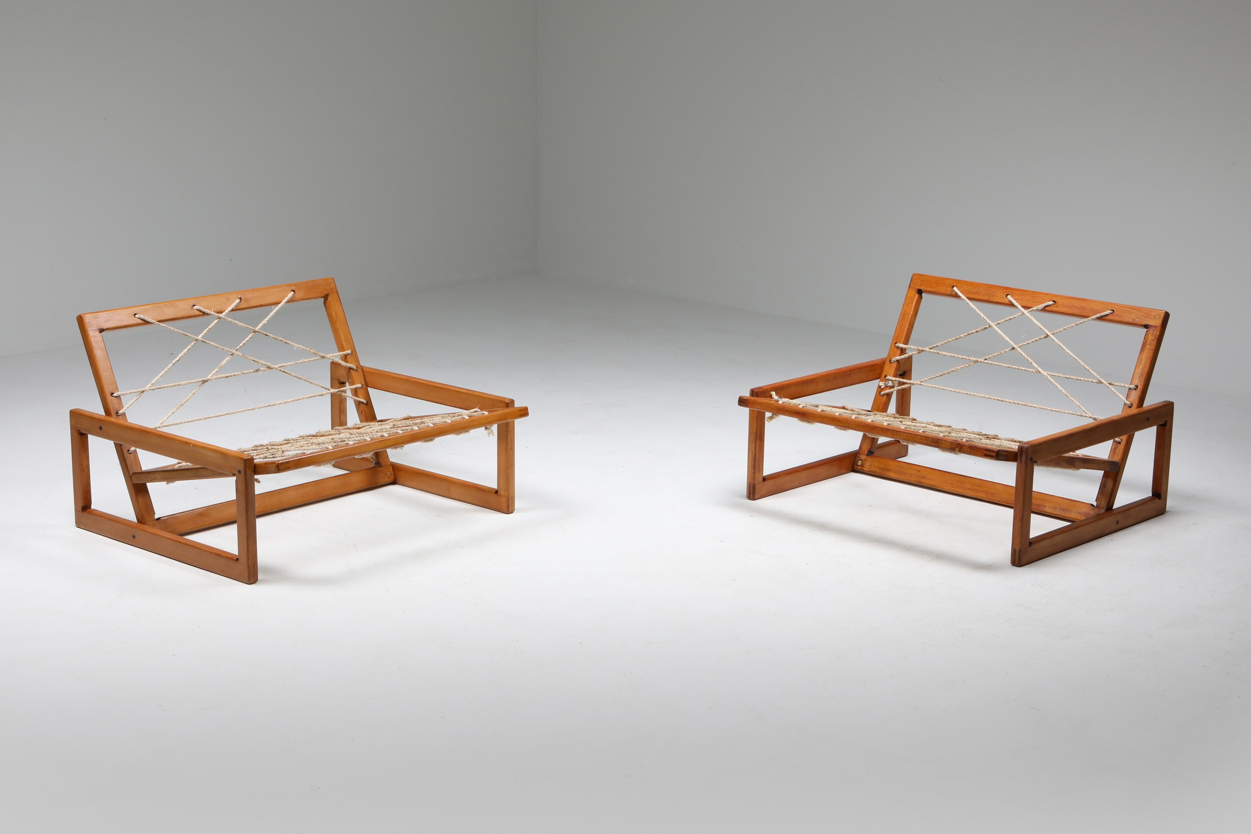 Cassina 'Carlotta' Lounge Chairs by Afra and Tobia Scarpa - 1960's