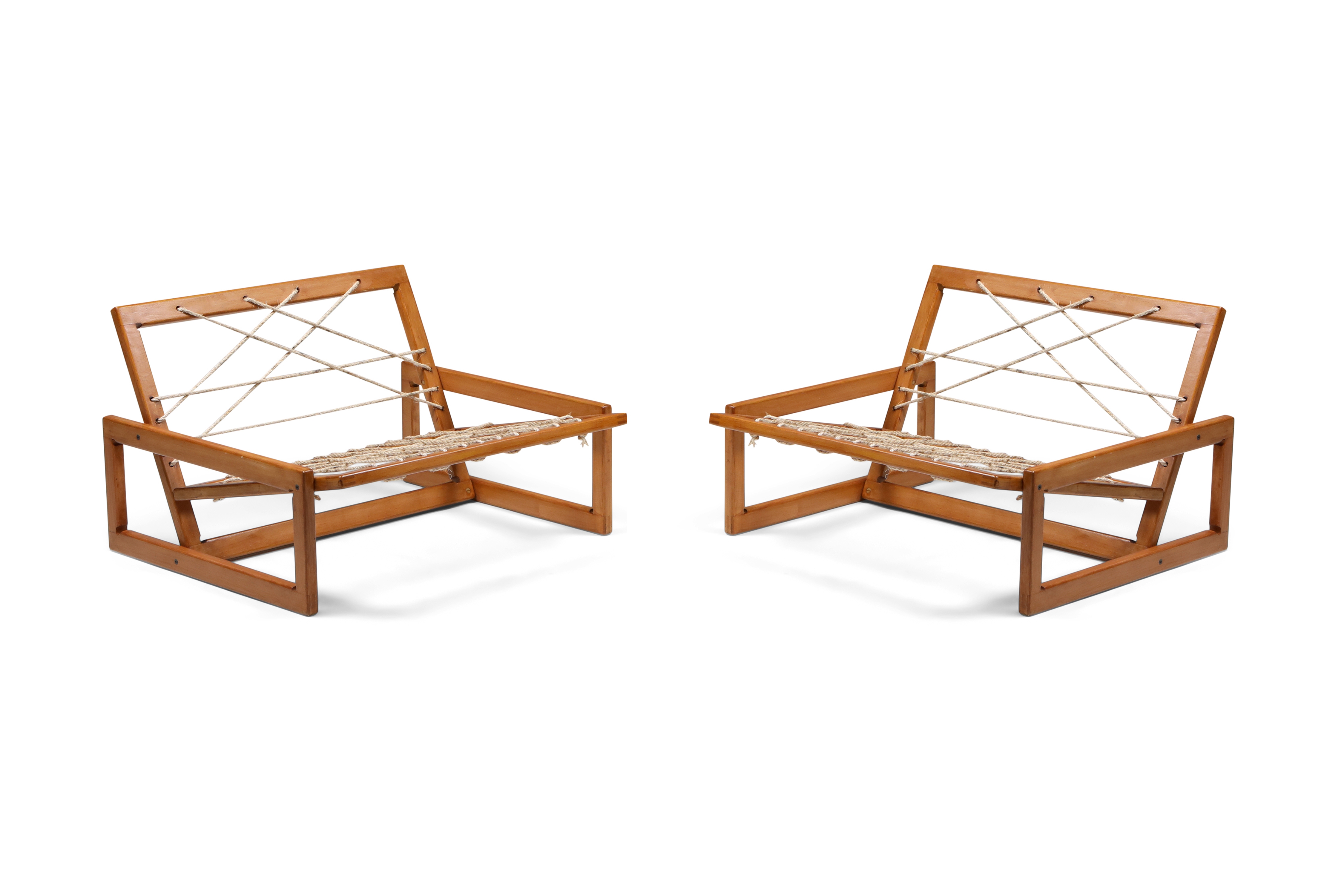 Cassina 'Carlotta' Lounge Chairs by Afra and Tobia Scarpa - 1960's
