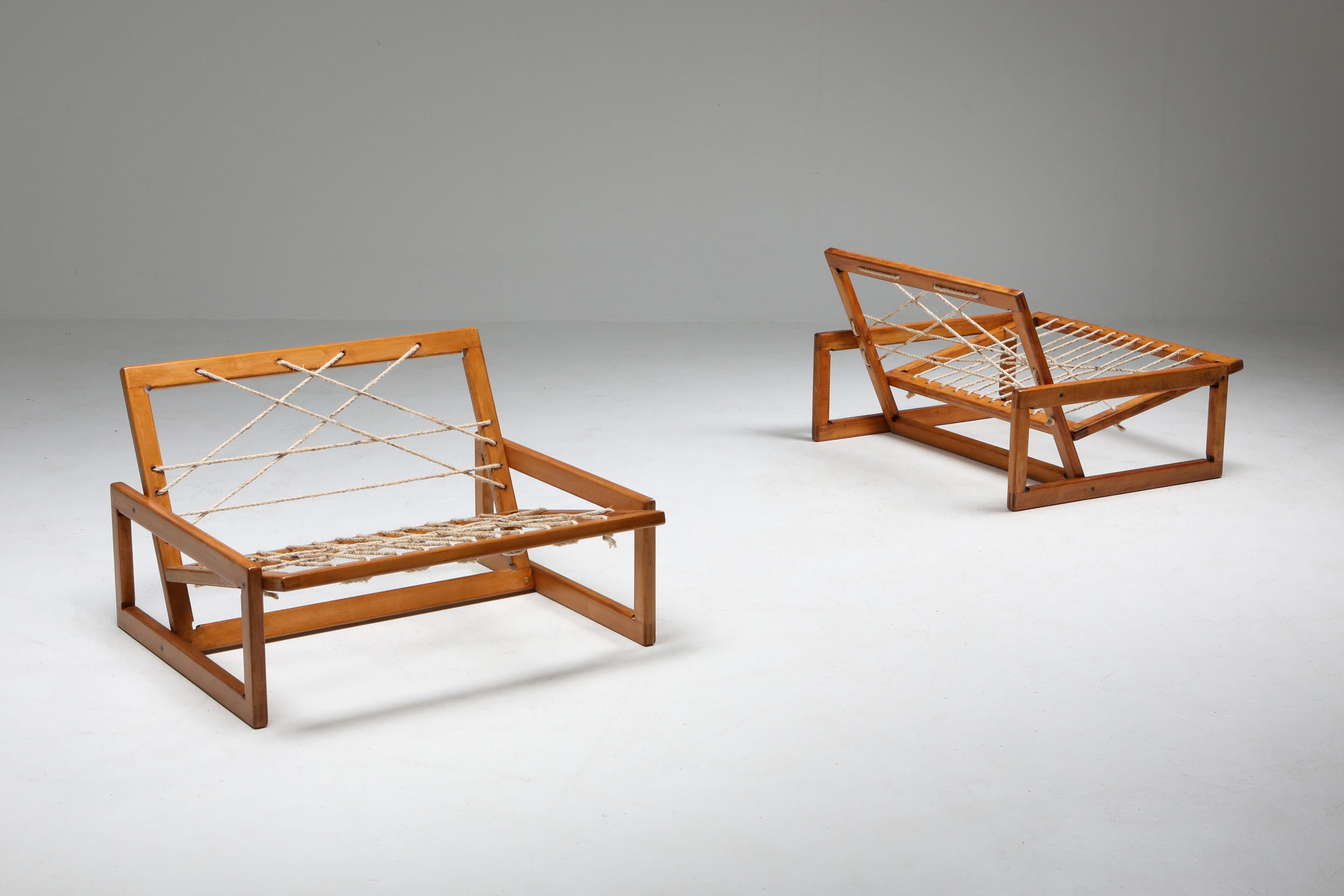 Cassina 'Carlotta' Lounge Chairs by Afra and Tobia Scarpa - 1960's