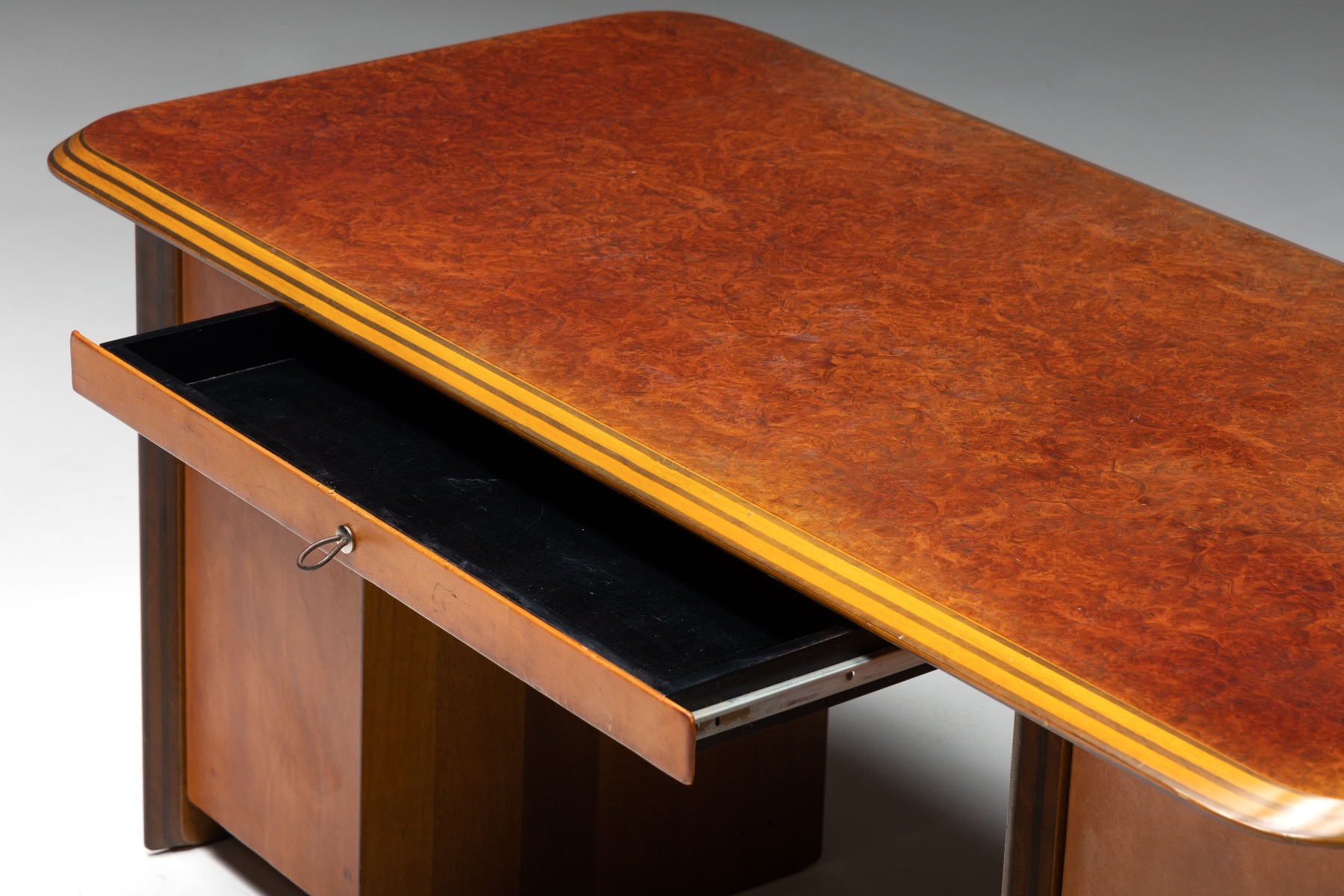 Walnut Desk by Afra & Tobia Scarpa for Maxalto - 1970s