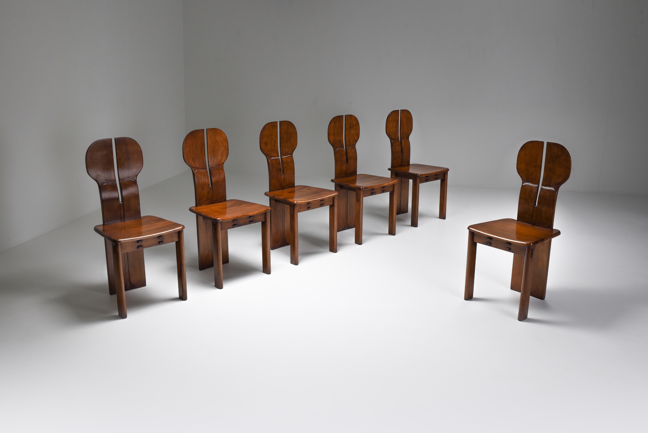 Italian Afra & Tobia Scarpa "Africa" Dining Chairs for Maxalto - 1975