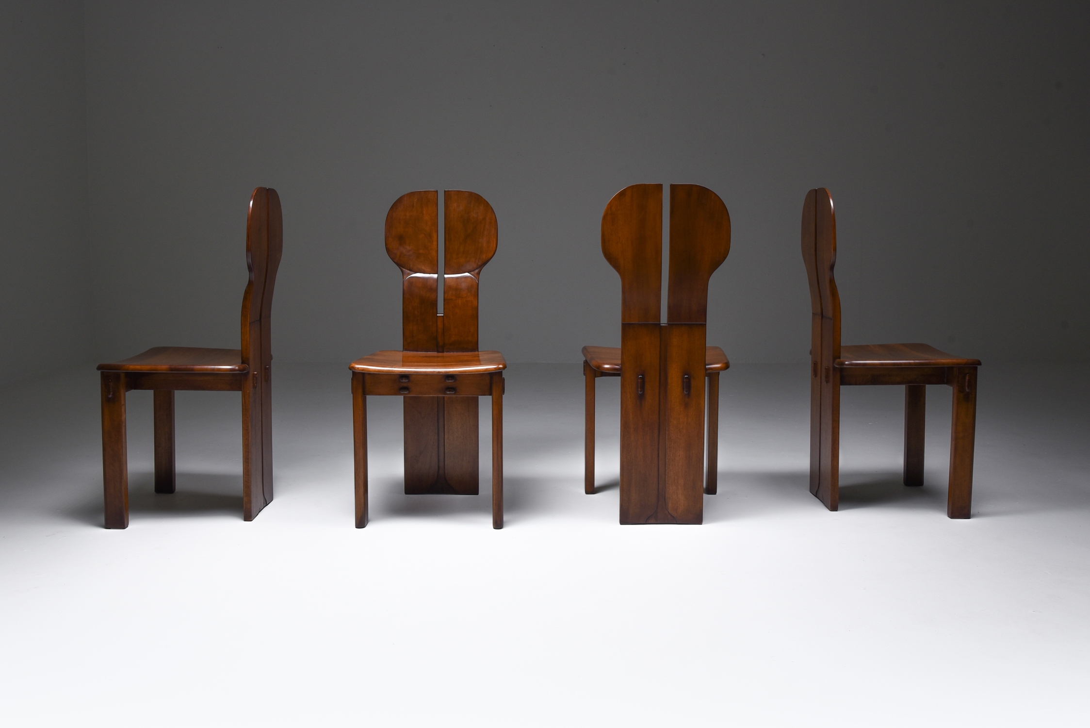 Italian Afra & Tobia Scarpa "Africa" Dining Chairs for Maxalto - 1975