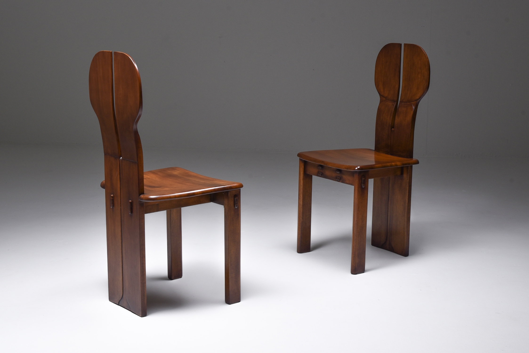 Italian Afra & Tobia Scarpa "Africa" Dining Chairs for Maxalto - 1975