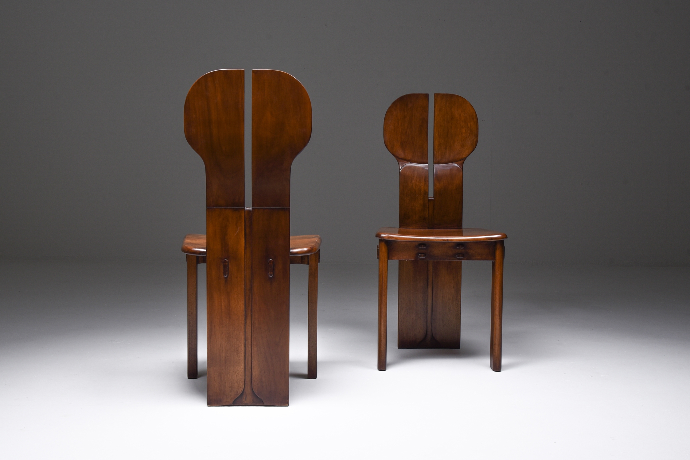 Italian Afra & Tobia Scarpa "Africa" Dining Chairs for Maxalto - 1975