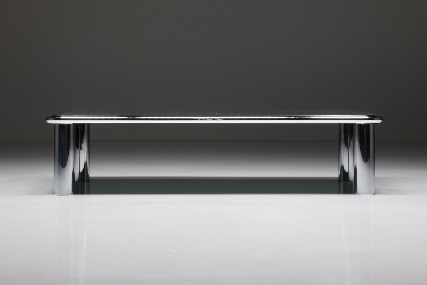 Sesann Mirrored Coffee Table by Gianfranco Frattini for Cassina - 1960's