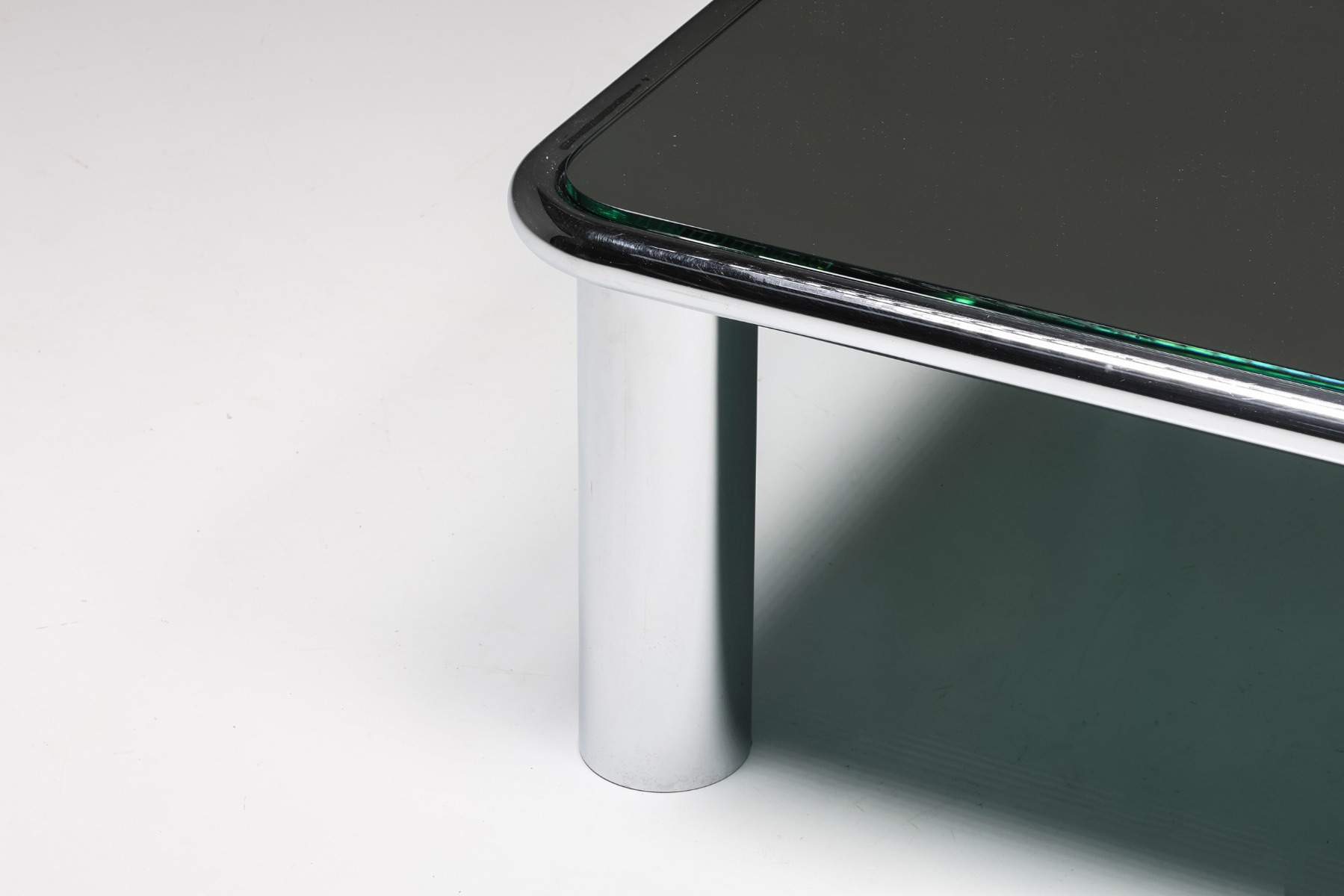 Sesann Mirrored Coffee Table by Gianfranco Frattini for Cassina - 1960's