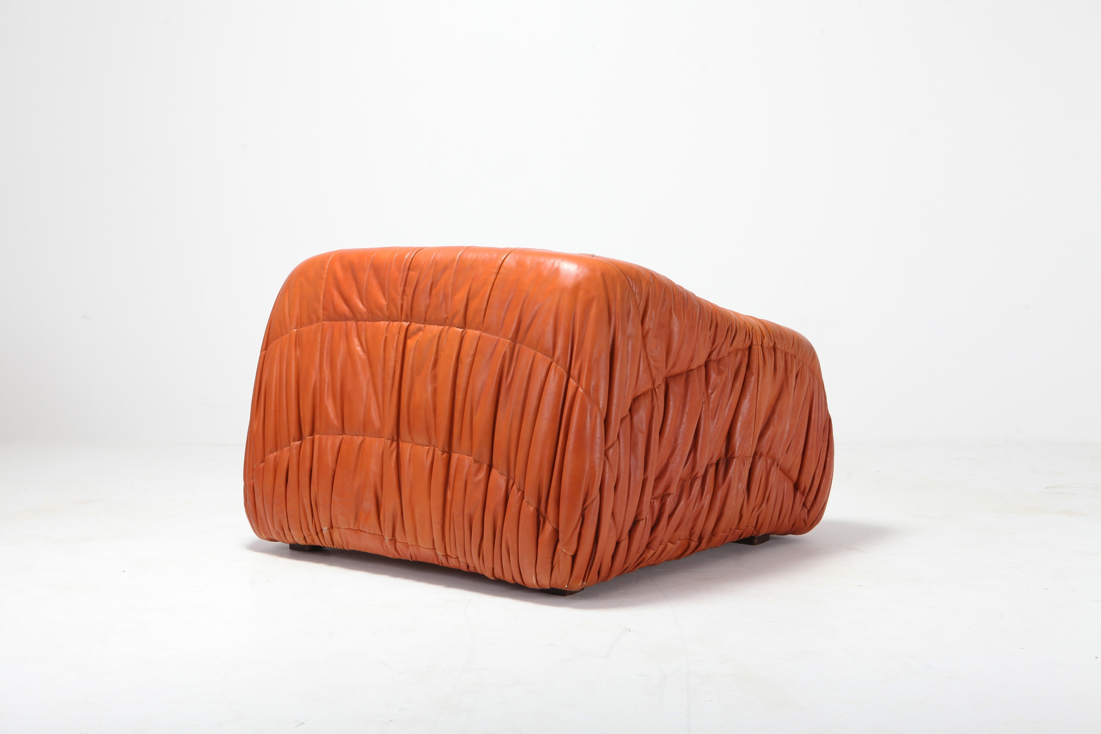 Cognac Leather Postmodern Lounge Chairs by De Pas, D’urbino & Lomazzi - 1970s