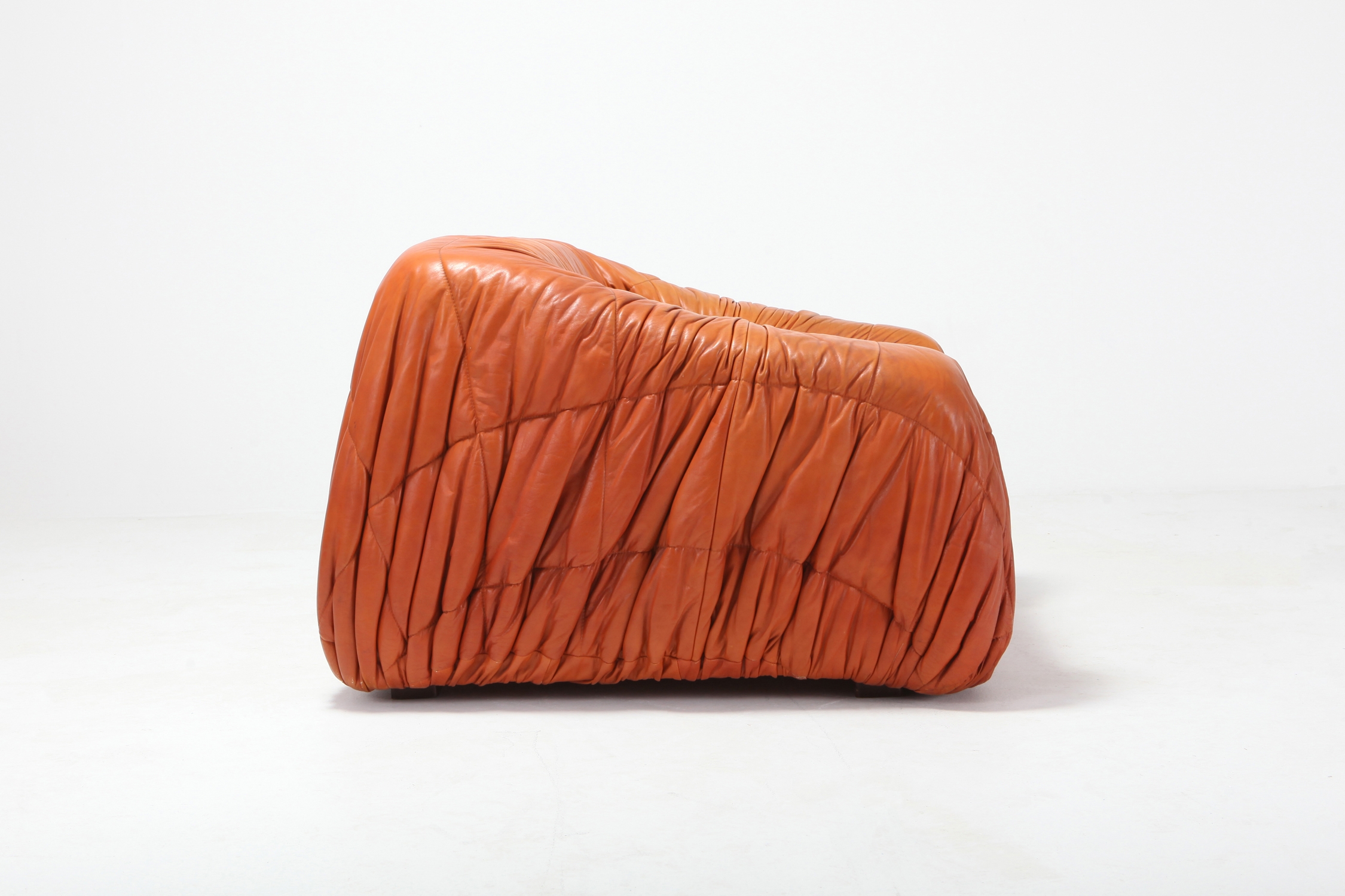 Cognac Leather Postmodern Lounge Chairs by De Pas, D’urbino & Lomazzi - 1970s