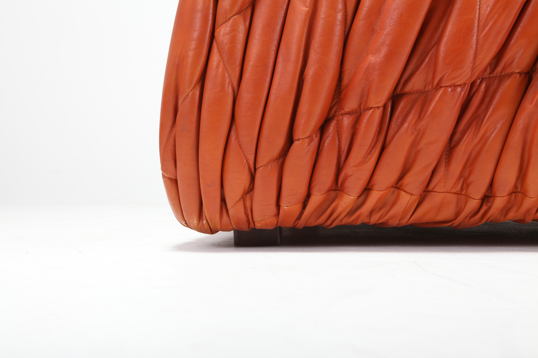 Cognac Leather Postmodern Lounge Chairs by De Pas, D’urbino & Lomazzi - 1970s