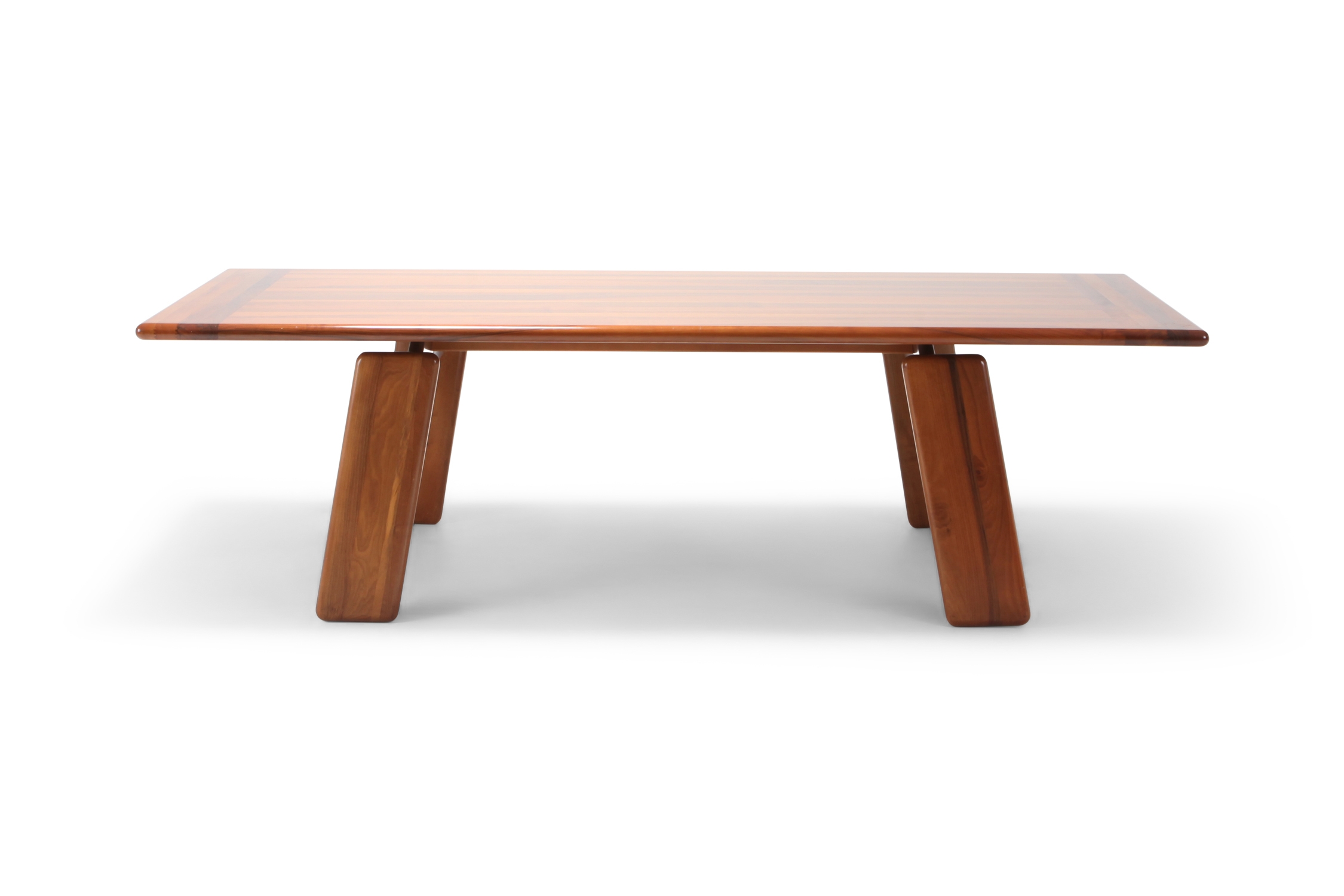 Postmodern Walnut Dining Table by Afra & Tobia Scarpa - 1980s