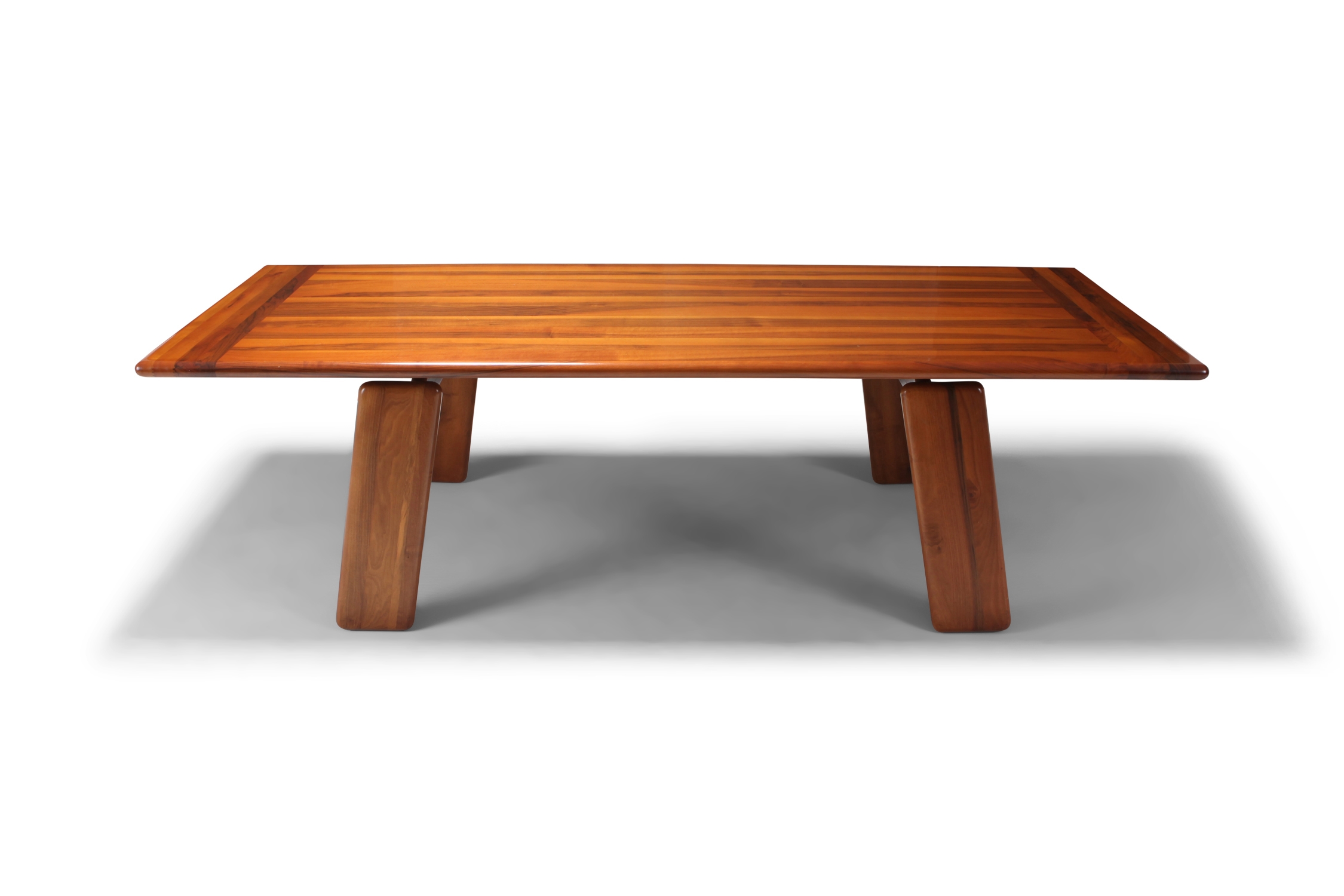 Postmodern Walnut Dining Table by Afra & Tobia Scarpa - 1980s