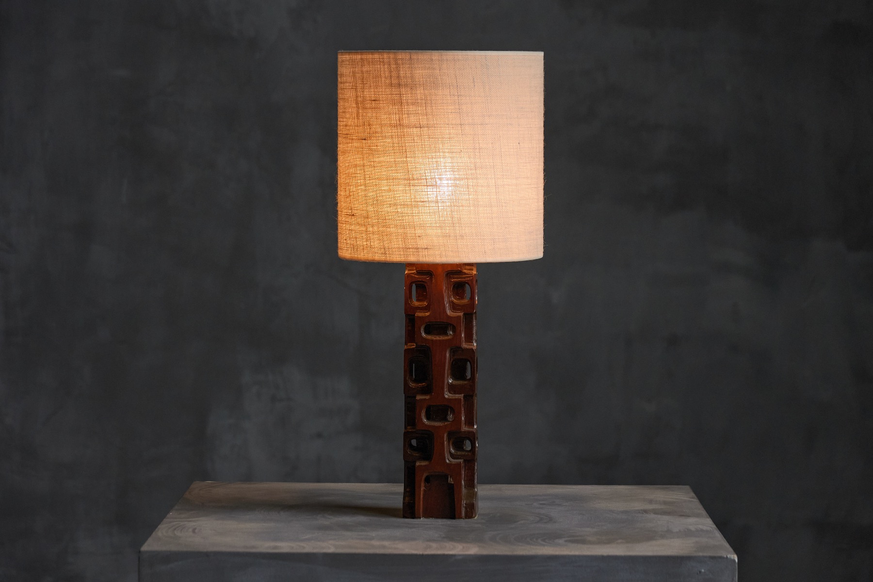 Sculpted Table Lamp by Gianni Pinna - 1970s