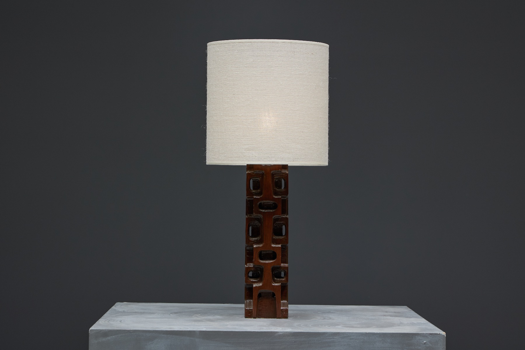 Sculpted Table Lamp by Gianni Pinna - 1970s