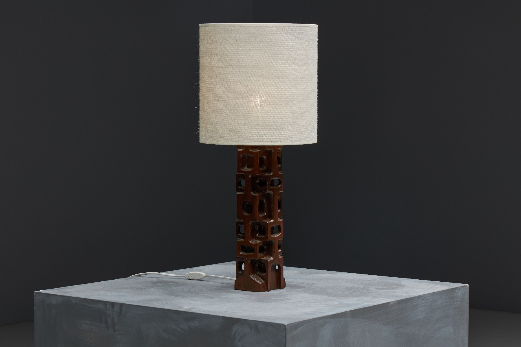Sculpted Table Lamp by Gianni Pinna - 1970s