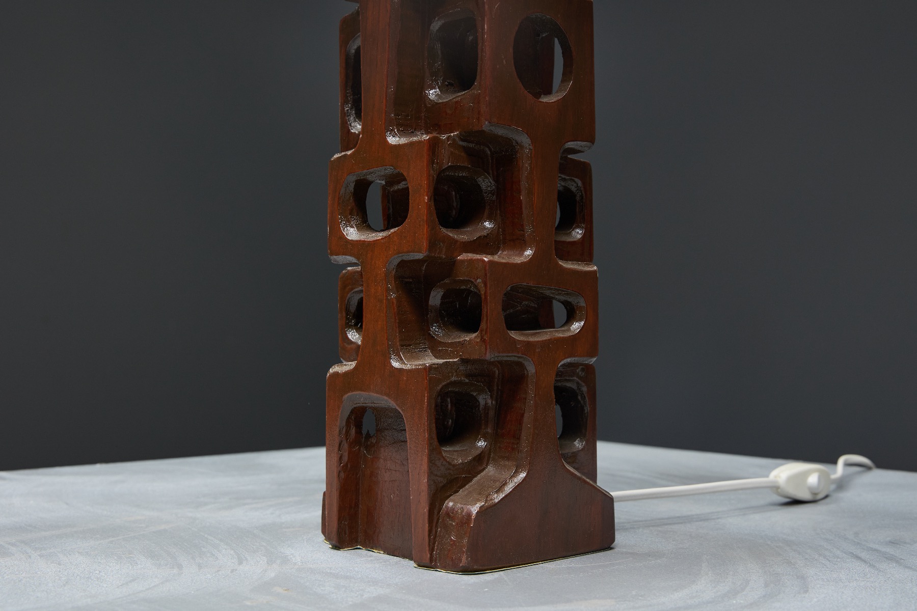 Sculpted Table Lamp by Gianni Pinna - 1970s