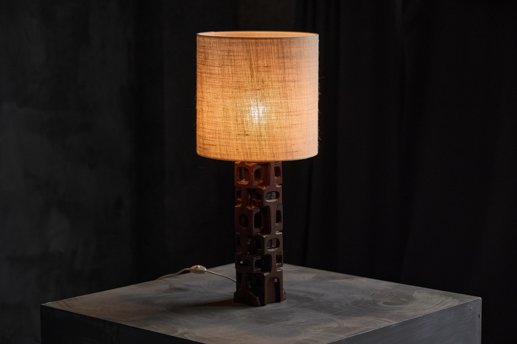 Sculpted Table Lamp by Gianni Pinna - 1970s