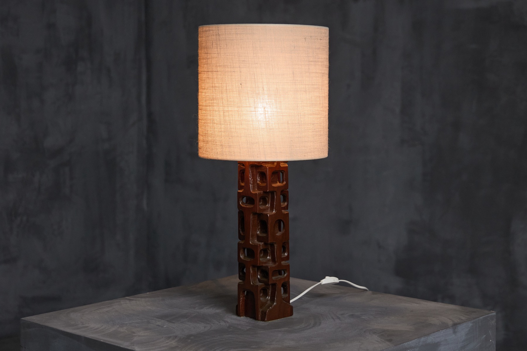 Sculpted Table Lamp by Gianni Pinna - 1970s
