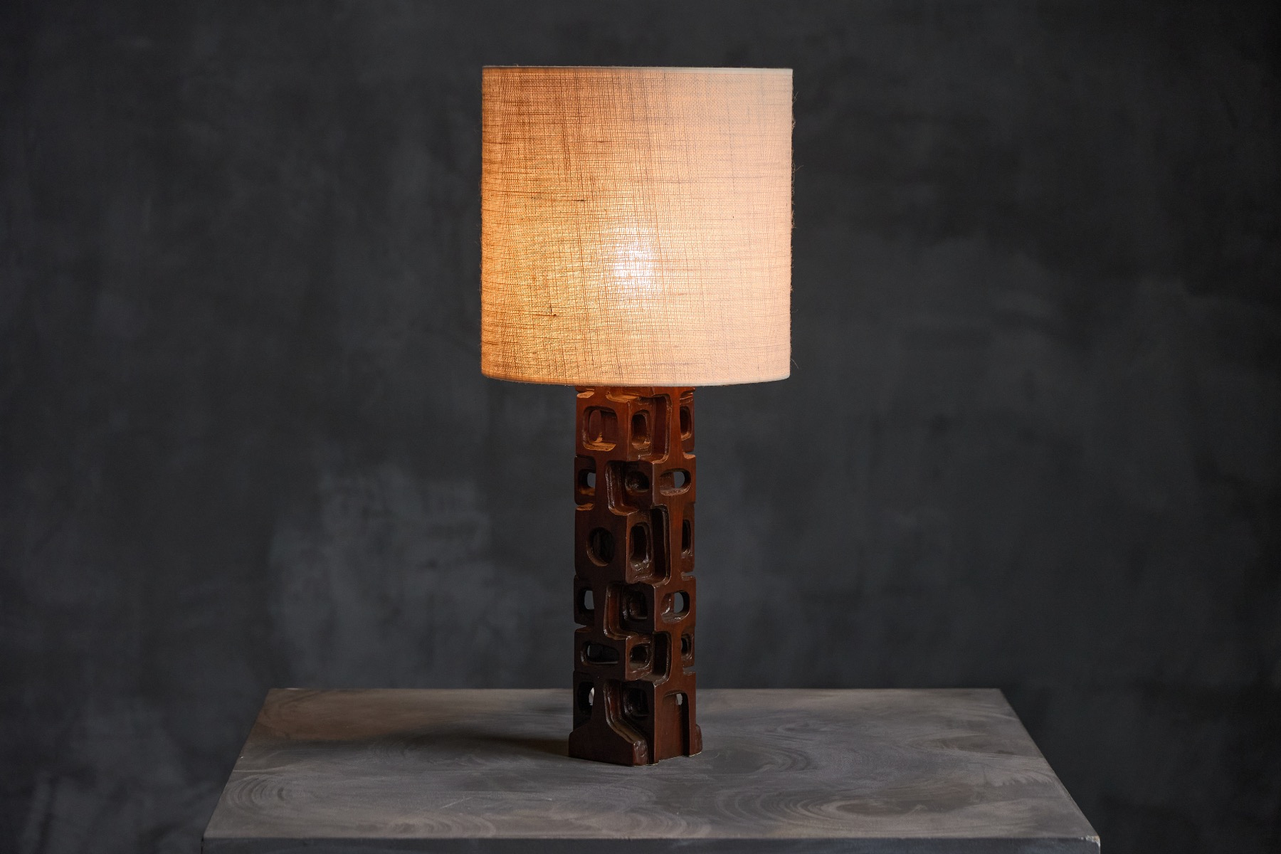 Sculpted Table Lamp by Gianni Pinna - 1970s