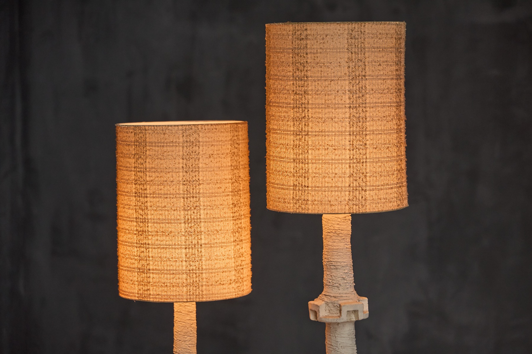 Sculptural Brutalist Table Lamps - 1970s