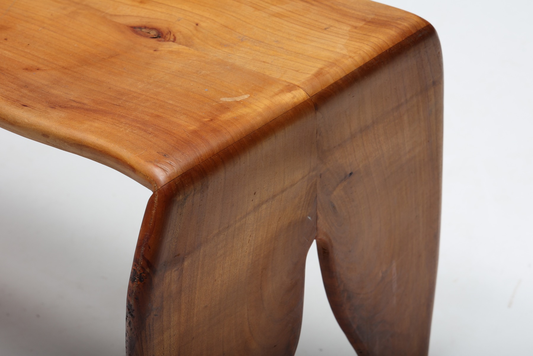 Sculptural Elmwood Coffee Table - 1970s