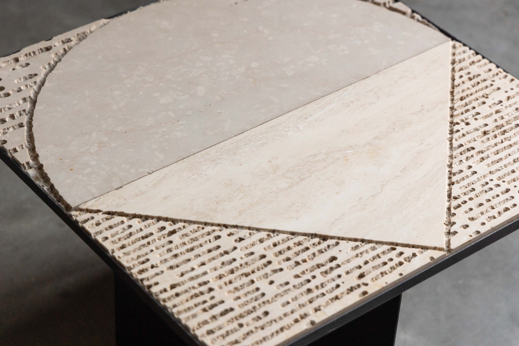 Sculptural Stone Side Tables by Nerone Ceccarelli, Italy - 1970s