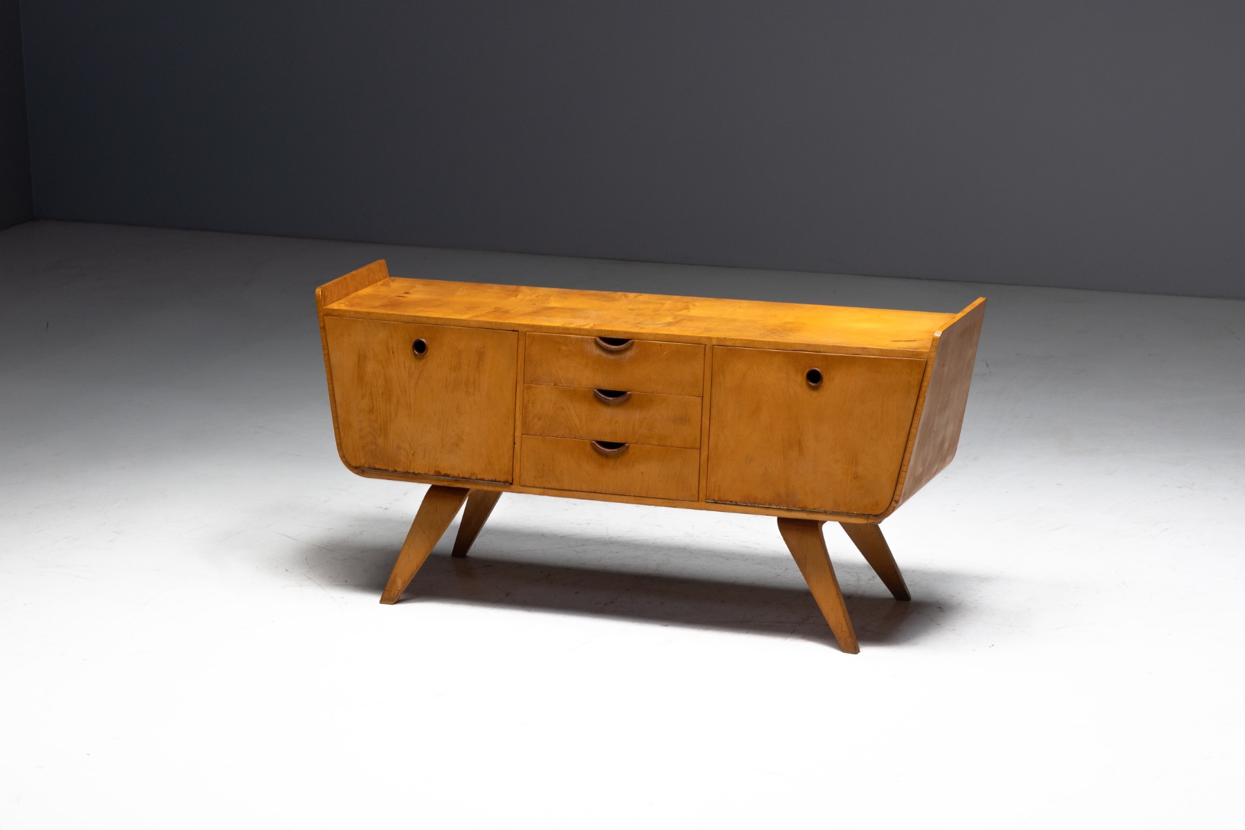Sideboard Attributed to Cor Alons for Den Boer Gouda, Netherlands - 1950s
