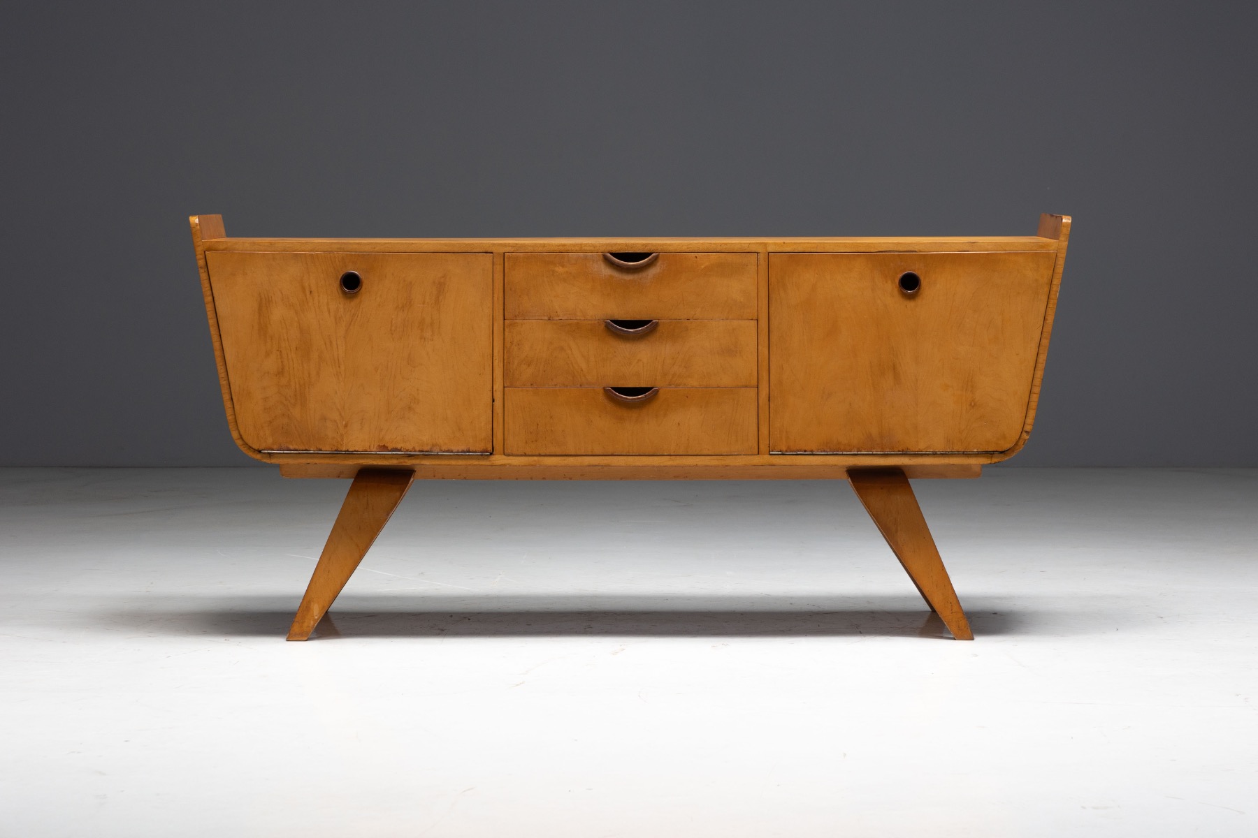 Sideboard Attributed to Cor Alons for Den Boer Gouda, Netherlands - 1950s