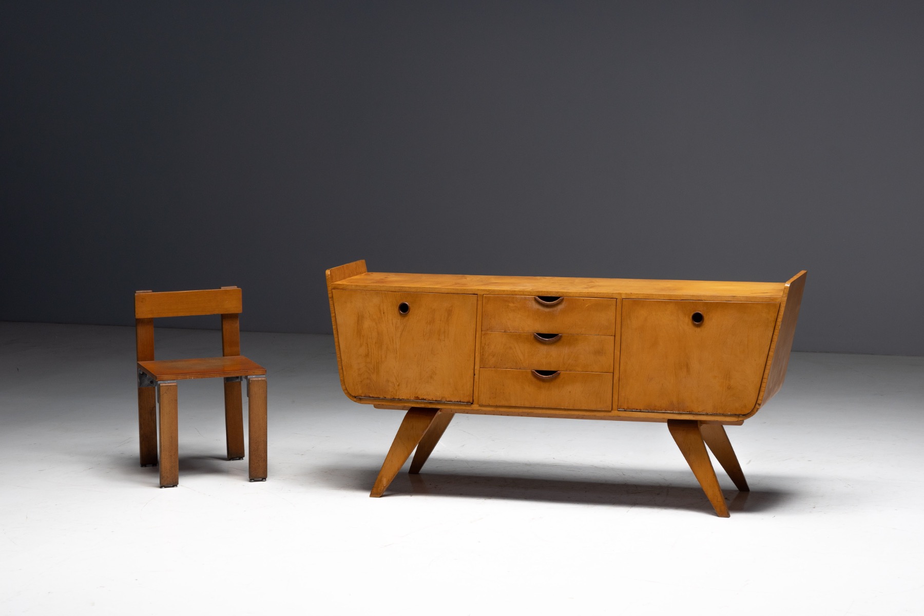 Sideboard Attributed to Cor Alons for Den Boer Gouda, Netherlands - 1950s