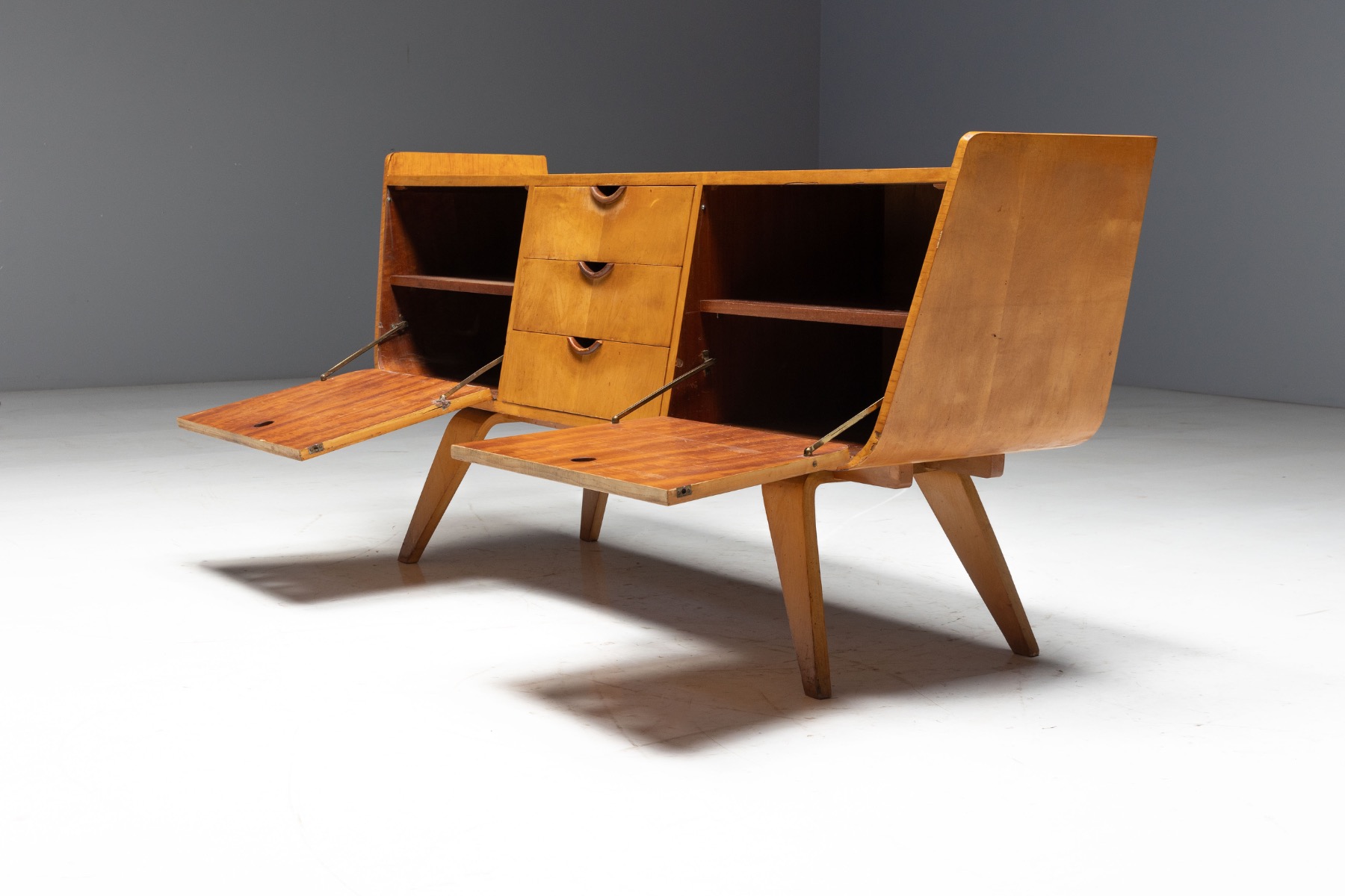Sideboard Attributed to Cor Alons for Den Boer Gouda, Netherlands - 1950s
