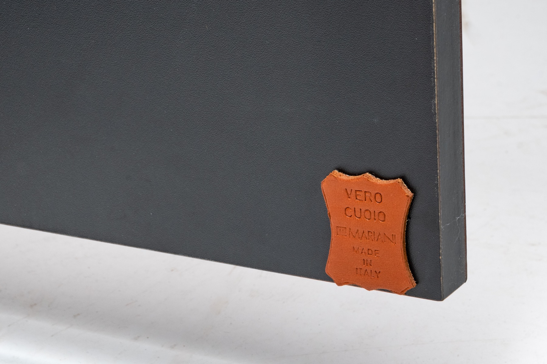 Cognac Leather Sideboard by Guido Faleschini for Mariani - 1970s