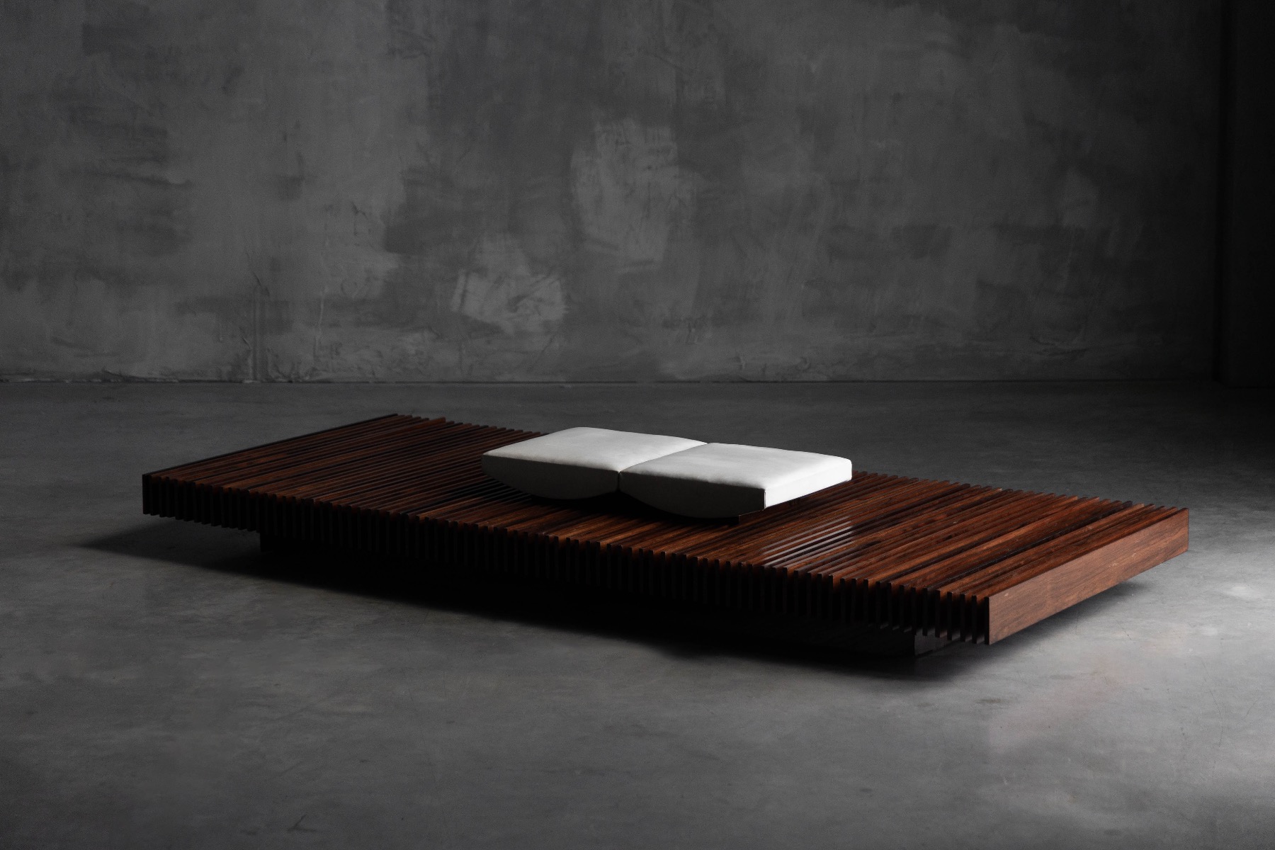 Slatted Bench by Móveis Ambiente - 1965