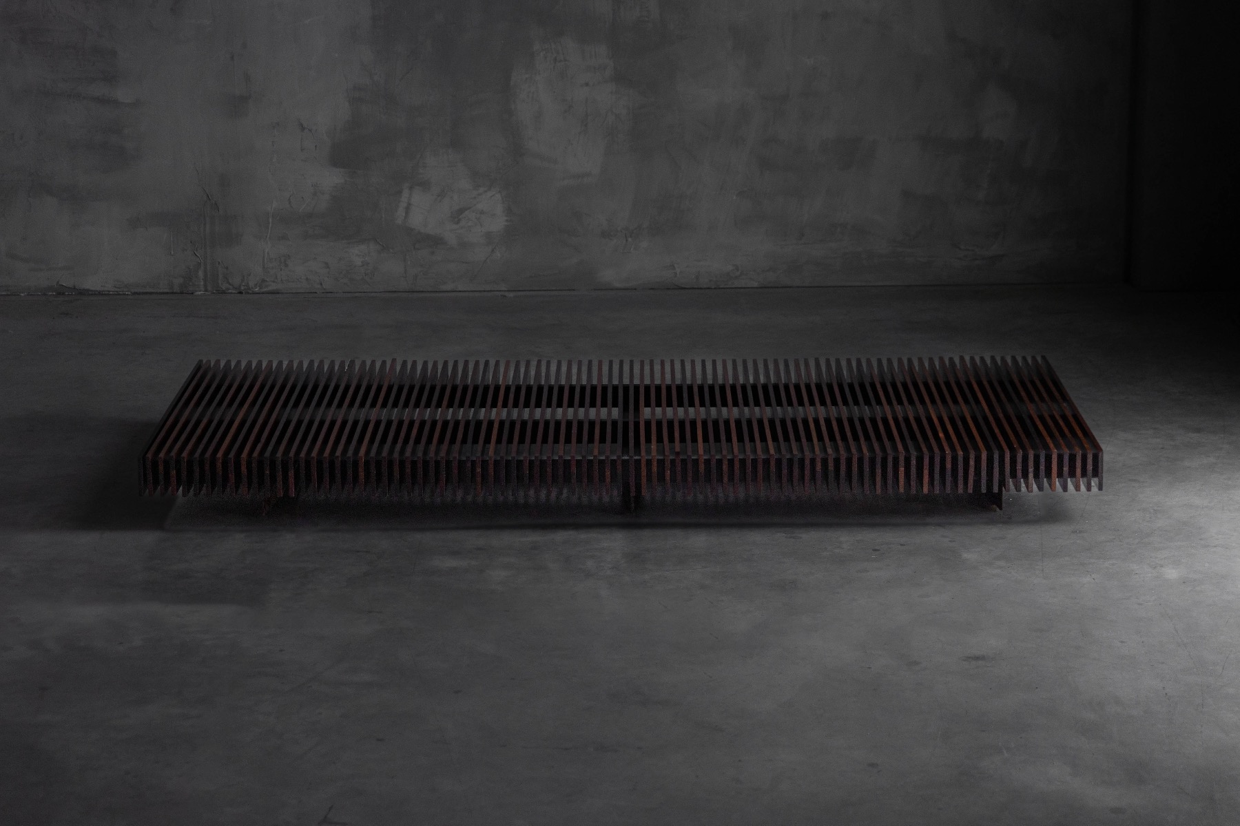 Slatted Bench by Móveis Ambiente - 1965