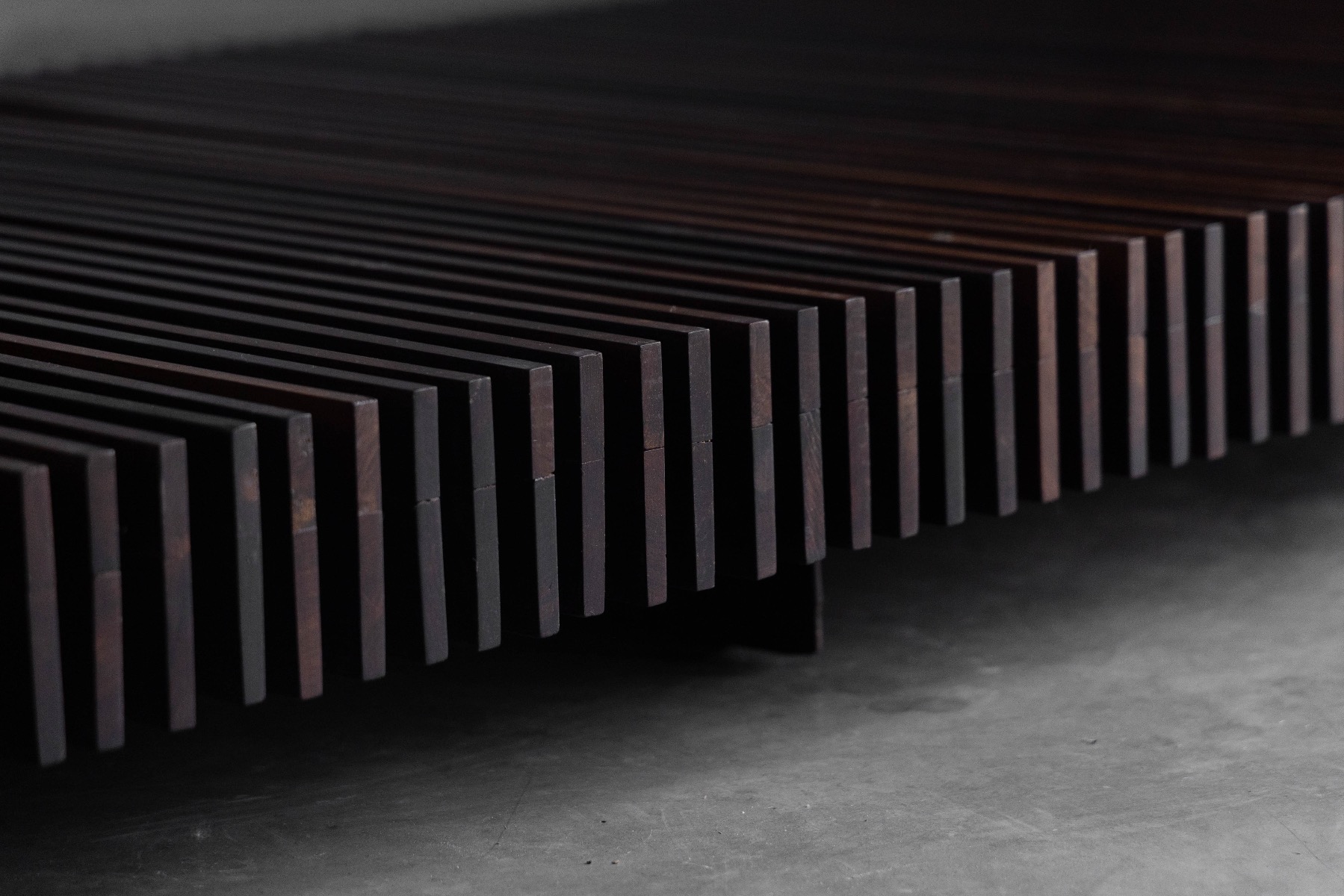 Slatted Bench by Móveis Ambiente - 1965