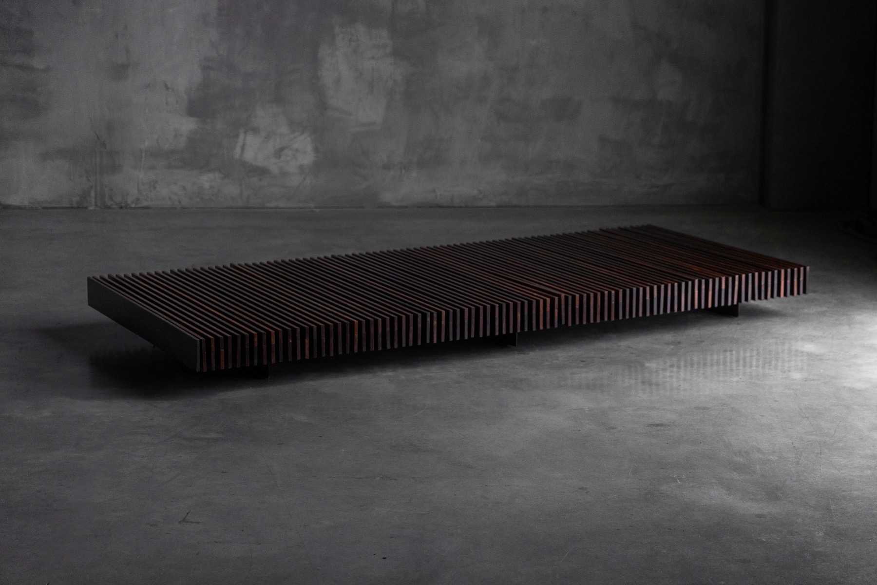 Slatted Bench by Móveis Ambiente - 1965