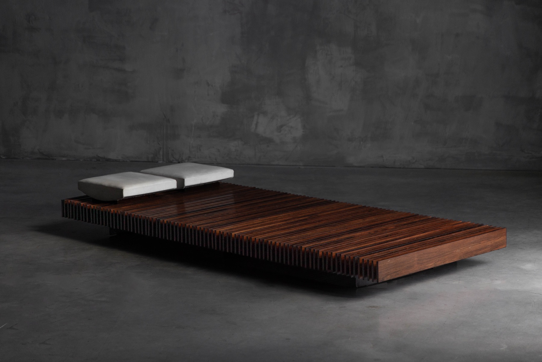 Slatted Bench by Móveis Ambiente - 1965