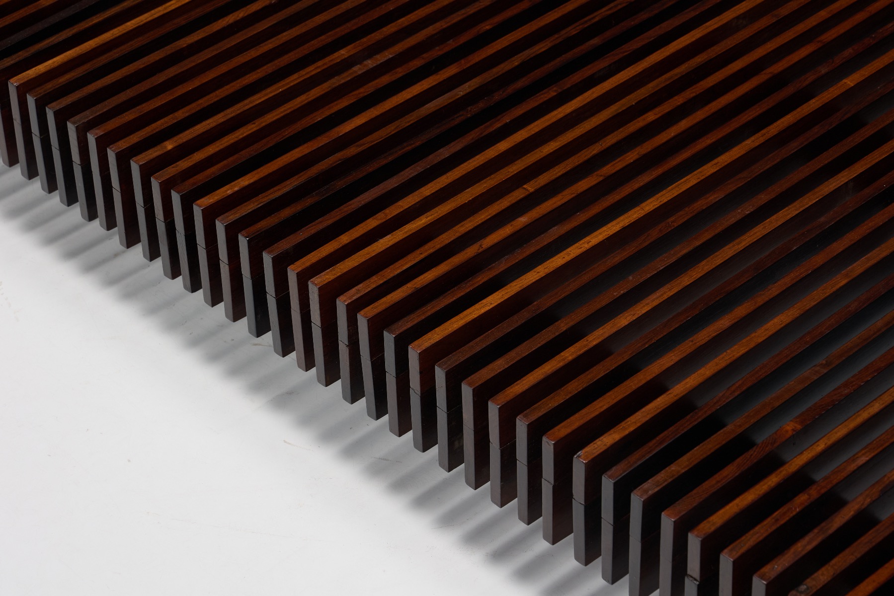 Slatted Bench by Móveis Ambiente - 1965