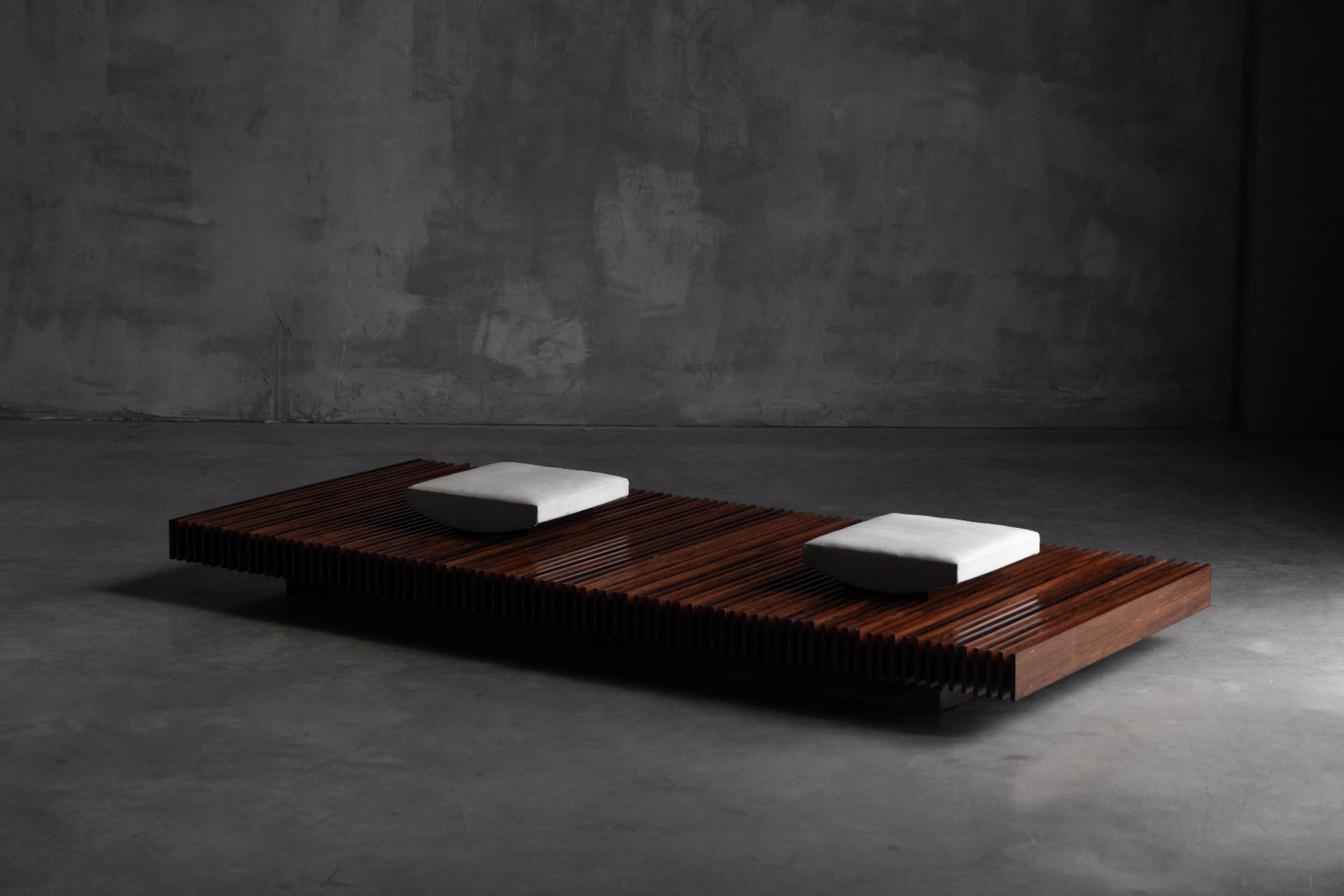 Slatted Bench by Móveis Ambiente - 1965